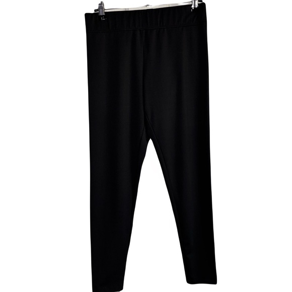 J. Peterman Women's Leggings Small Black Minimalist Stretch Travel Quiet Luxury - Picture 2 of 4